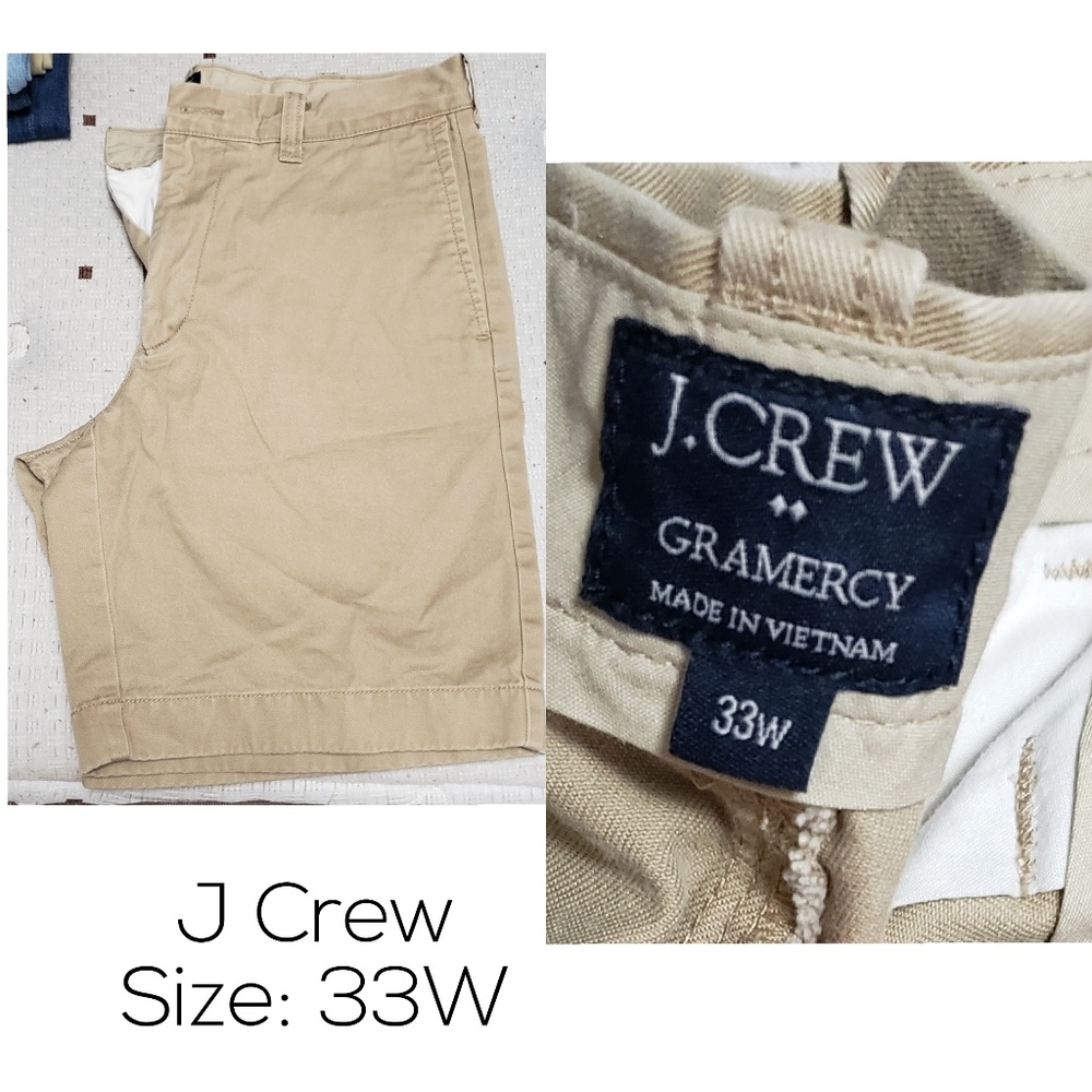 J Crew Mens Khaki Shorts